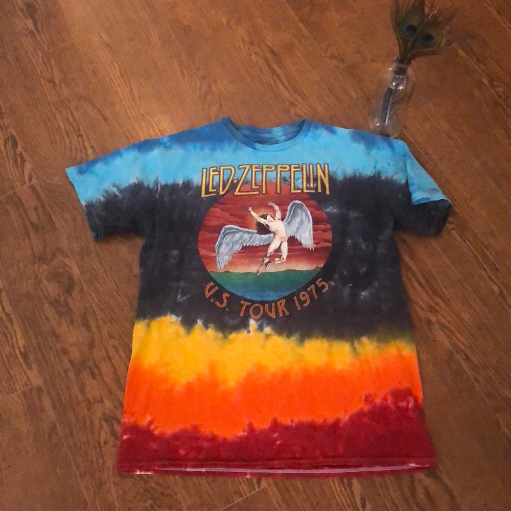 Zofo rye dyed Zeppelin tee!!! Sz Adult Med